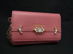 Samantha Vega サマンサベガ ラインストーン レザー 4連 キーケース 鍵入れ レディース ピンク系 DI3497