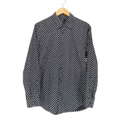 ディーゼル DIESEL PENN-COPY 総柄ストライプシャツ メンズ  S