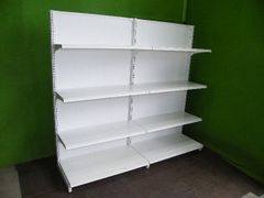 コクヨ製 H180cm×W90cm 2連結片面4段什器 キックプレート無し□陳列