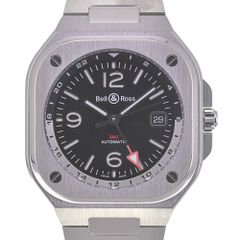 ベル＆ロス Bell＆Ross BR05G-BL-ST/SST BR05 GMT デイト 自動巻き メンズ 美品 R#141093