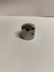 メタルノブ 横ネジ式 ドーム型 銀 クローム