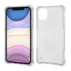 エレコム iPhone 11 ケース ZEROSHOCK 衝撃吸収 [落下時の衝撃から本体を守る (衝撃吸収フィルム付)] ハイブリッドタイプ クリア PM-A19CZEROTCR 1