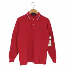フレッドペリー FRED PERRY ロゴ刺繍 ロングスリーブポロシャツ メンズ import：M のサムネイル