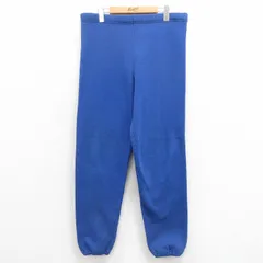W32/古着 ラッセル スウェット パンツ メンズ 90s 無地 青 ブルー 25aug06 中古 ボトムス ロングのサムネイル