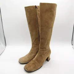 エスカーダ ロングブーツ チャンキーヒール ブランド シューズ 靴 レディース 5.5サイズ キャメル ESCADA 【中古】のサムネイル