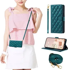 iPhone16ケース手帳型iPhone16スマホケース手帳型ストラップ付iphone16ケース【Mldjomid】スマホケースPUレザースタンド機能カード収納ストラップ付きチェック柄刺繍6.1インチ対応