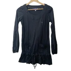 Burberry Blue Label(バーバリーブルーレーベル) チュニック サイズ38 M レディース - 黒 クルーネック/長袖