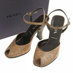 プラダ PRADA ストラップ ヒール サンダル イタリア製 size35