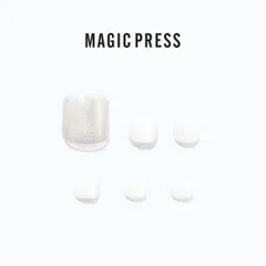 日本未発売品993 DASHING DIVA 「ホワイトプリズム」ダッシングディバ マジックプレス ペディキュア フット ネイルチップ 付け爪