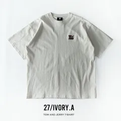 tシャツ メンズ 半袖 キャラクター トムとジェリー 半袖tシャツ アニメ トムジェリ プリントT 綿100 キャラt アイボリー 春夏 パープル バックプリント 春 綿 Tシャツ プリント プリントt 03-0363my(商品番号)