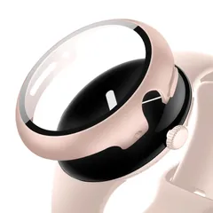 新品 ANYOI 対応 Pixel Watch 3/2/1 用ケース PC素材 耐衝撃性 超薄型 全面保護 簡易着脱 Google Pixel Watch 専用カバー ピクセルウォッチ3/2/1 カバー(41mmピンク)