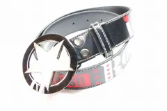 未使用 新品 C17 シーセブンティーン ベルト 星バックル 黒 K-1443