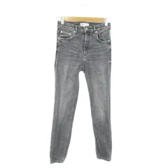 ザラ ZARA パンツ デニム ジーンズ スキニー ストレッチ ウォッシュ加工 36 グレー /AO20