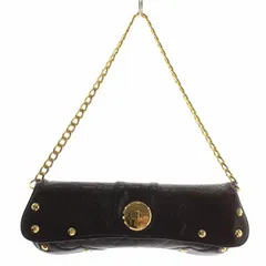 マイケルマイケルコース Michael michael kors ハンドバッグ ワンショルダー レザー チェーン スタッズ ターンロック ロゴ ゴールド金具 黒 ブラック /XZ ■GY18