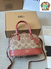 【今日WTO】Coach コーチ サブリナシリーズシェルバッグ ライチ柄レザー製でクラシック百搭、多場面に適した簡潔なラインが特徴-WTO輸入2-LD77