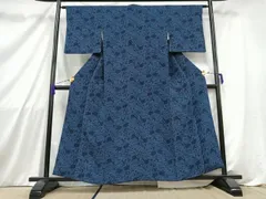専用です❤着物リメイク　正絹絽　阿波藍伊勢型小紋　ロングブラウス 専用です❤着物リメイク 正絹絽 阿波藍伊勢型小紋 ロング