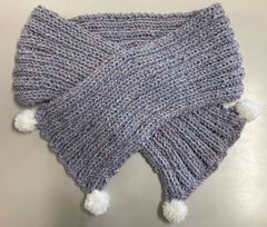 手づくりマフラー　＃ハンドメイド＃毛糸　happy00094