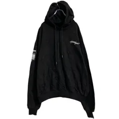 TOMMY INNIT’21 ロゴスウェット パーカー L ブラック プルオーバー 裏起毛 バックプリント 古着卸 アメリカ仕入 a612-5108