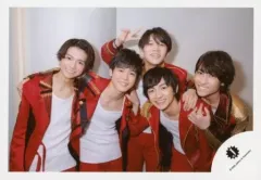 【中古】生写真(ジャニーズ) 少年忍者/集合(5人)/横型・上半身・衣装赤.白・黒田右手ピース/「ジャニーズ銀座2020 Tokyo Experience」グッズオフショット/公式生写真