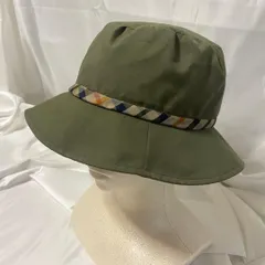 DAKS 　ダックス　リバーシブル　オリーブグリーン バケットハット　帽子