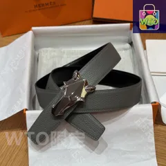 【今日特価】Herm?s エルメス Yachting バックル ダブルフェイスベルト
