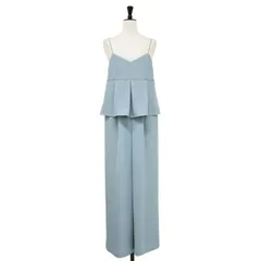 Ballsey ボールジー オールインワン ライトブルー サイズ:36 | 24春夏 パフィーツイル ペプラム オールインワン ワイドパンツ キャミソール フレア タック ギャザー | セットアップ 【レディース】【中古】のサムネイル