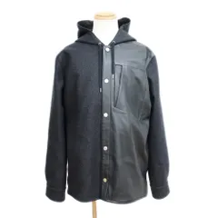 【天白】エルメス コート ジャケット ブラック レザー ウール カシミヤ 表記サイズ52 アウター アパレル 服 メンズのサムネイル