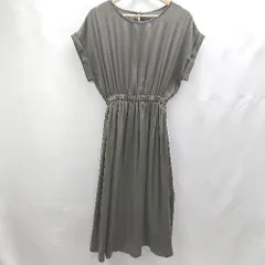◇ ⊂ TRUDEA トルディア 半袖 ロング ワンピース サイズM チャコールグレー系 レディース E  【1502030004281】のサムネイル