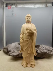 木製 仏像 彫刻 透かし彫り Amazon | YYfashion [金品木彫] 風水 仏像 ツゲの木彫り 観音