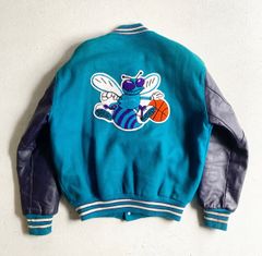 DeLong NBA ホーネッツ スタジャン ビンテージ 【L】starter