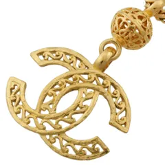 【本物保証】 箱付 超美品 シャネル CHANEL ココマーク ロング ネックレス 95A ロゴ ヴィンテージ