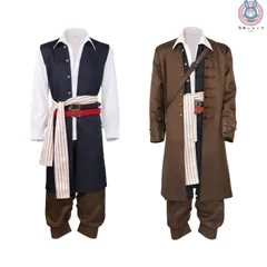 25年新作 コスプレ衣装 パイレーツ?オブ?カリビアン 村服 男性 全セット 変装 コスチューム ジャック?スパロウ
