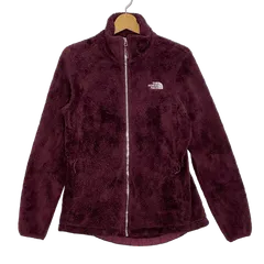 THE NORTH FACE/ザノースフェイス フリースボアジャケット レディース ライトアウター ワンポイント刺繡 ヨルダン製 WOMEN'S M ワインレッド/ブラウンレッド