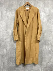 LAGUNAMOON ラグナムーン 綿100％ ノーカラー コート sizeM/黄 ◇■ レディース