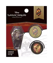 【中古】文房具その他 スカラビア インデックス付箋クリップ 「ディズニー ツイステッドワンダーランド」