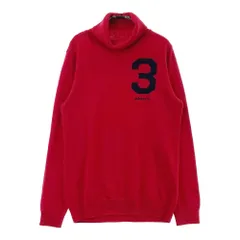 サイズ：L/G ADIDAS GOLF アディダスゴルフ A03420 ウール混 タートルネック ニットセーター  レッド系 [240101488246] ゴルフウェア レディース ストスト