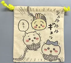 【中古】雑貨 集合(囚人服) 巾着 「ちいかわ なんか小さくてかわいいやつ×しまむら」