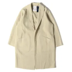 EDIFICE エディフィス コート 120s WOOL ウール ナイロン ブレンド モッサ ショールカラー ロングコート 21AW  ベージュ S アウター ジャケット