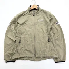 良品 ☆ ジャックウルフスキン ☆ Jack Wolfskin ジップアップ ソフトシェル ジャケット レディース L ベージュ 登山 アウトドア■AJ192のサムネイル