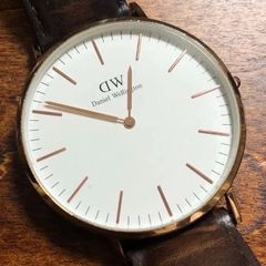 ダニエルウェリントン　クオーツ　40㎜　メンズ腕時計　ローズゴールド　初期型　電池交換済み