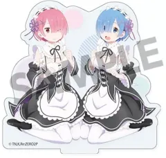 【中古】アクリルスタンド・アクリルパネル レム＆ラム メイドver. アクリルフィギュア 「Re：ゼロから始める異世界生活」