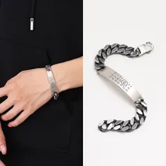 MM6 MAISON MARGIELA エムエムシックス メゾン マルジェラ ブレスレット アクセサリー チェーンブレスレットSM6UY0049 SV0235 シルバー ユニセックス メンズのサムネイル