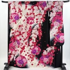 袋帯 名品 鳳凰 花唐草 金銀糸 箔 薄緑 六通 正絹 【中古