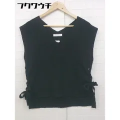 ◇ SENSE OF PLACE by URBAN RESEARCH アーバンリサーチ フレンチスリーブ ニット セーター サイズF ブラック レディース 【中古】 【1105210021292】