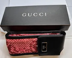未使用‼️ GUCCI グッチ　パイソン柄　ナイロン　ポーチ　バニティ　ハンド 未使用‼️ GUCCI グッチ パイソン柄 ナイロン ポーチ バニティ