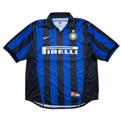 NIKE 90s インテルミラノ 98年 ホームユニフォーム S/S BAGGIO 10番 HO8-ARC L SOCCER GAMESHIRT UNIFORM バッジョ サッカー ゲームシャツ ユニフォーム