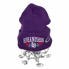 ハイドアンドシーク HIDE AND SEEK MADE IN USA フロントロゴ刺繍ビーニー メンズ FREE のサムネイル