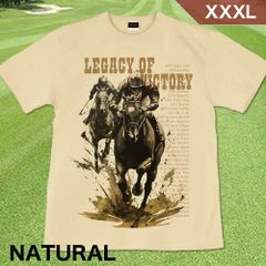GENJU XXXLサイズ 競馬 凱旋門賞 天皇賞 皐月賞 G1 メンズ ターフ クラシック Tシャツ 半袖 Legacy of victory 