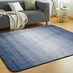 【在庫セール】Living カーペット ラグ ラグマット VK 絨毯 135×185cm(約1.5畳) 洗える 滑り止め付 防ダニ 抗菌 防臭 1年中使えるタイプ 床暖房 ホットカーペット対応 オンブレブルー…