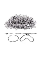 【新着商品】[YFFSFDC] ボールチェーン120mm キーホルダー 100本セット (シルバー)